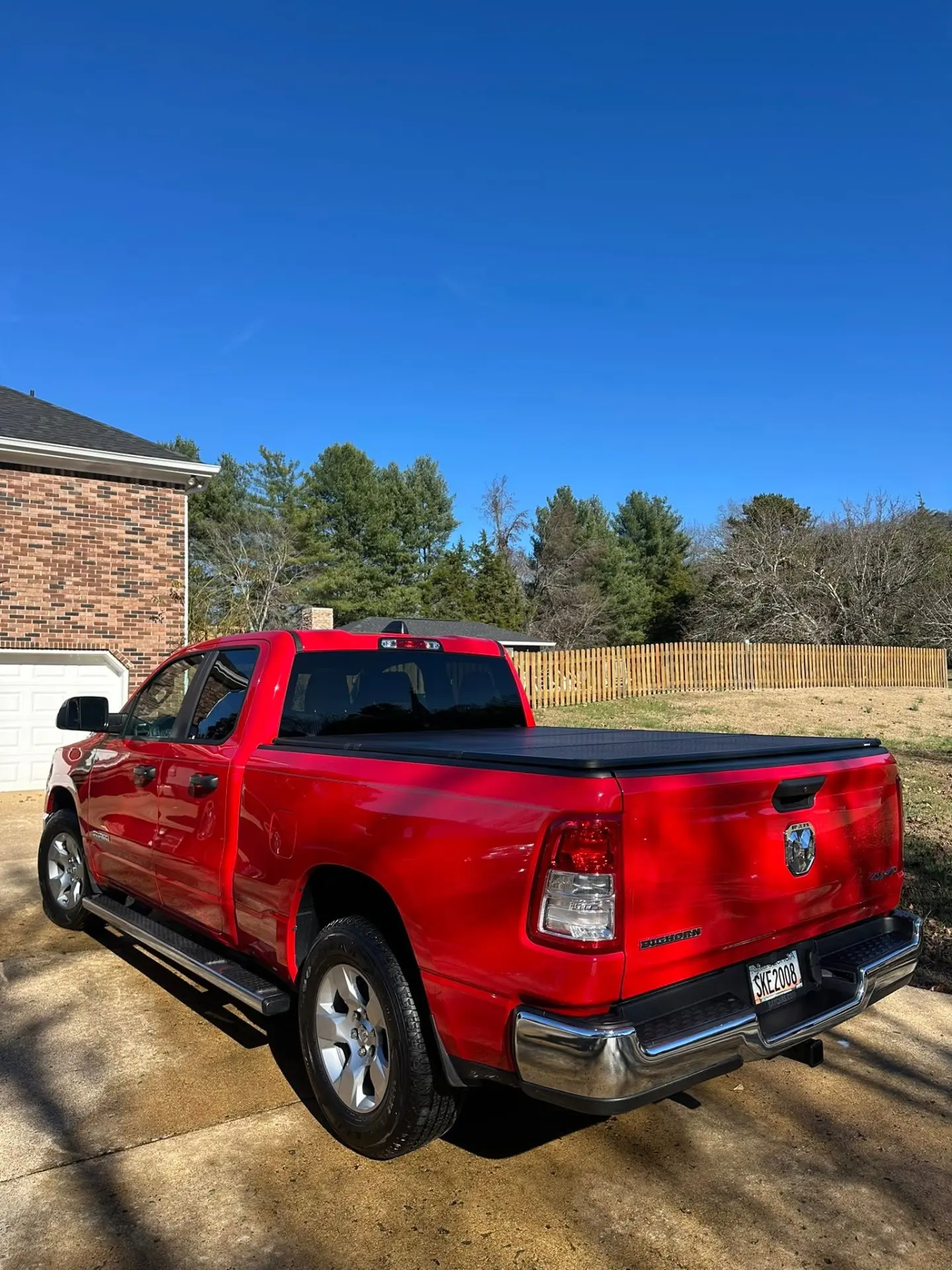 Red Ram 1500 Bighorn rear after exterior detail