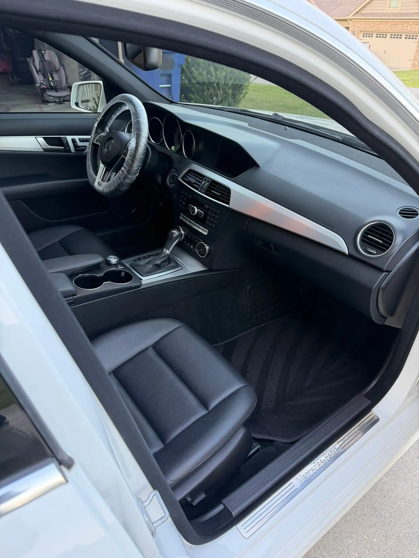 Mercedes-Benz C-Class interior passenger side after deep clean